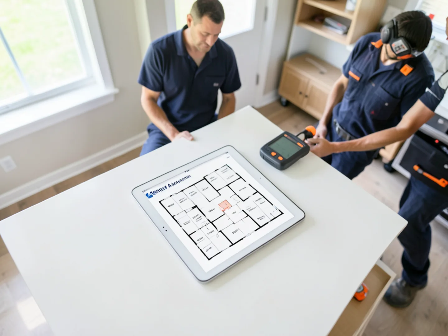 Detailed digital moisture log and photo documentation for insurance claims